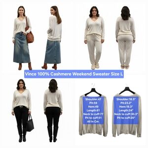 Vince Weekend 100% Cashmere Sweater Size L